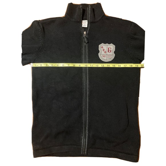 GUESS Men's Black Cardigan Zip Front Sweater Size Small American Vintage 1444-81 - Picture 6 of 7